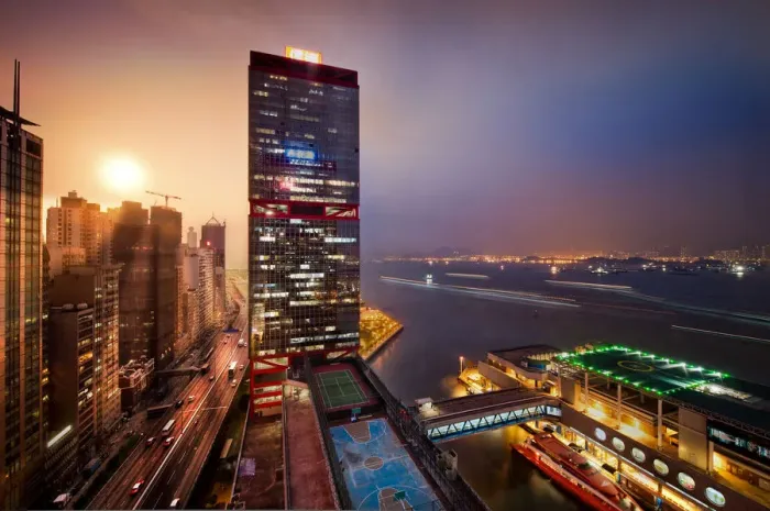 Framed Print : View of Hong Kong at night Framed Print : View of Hong Kong at night
