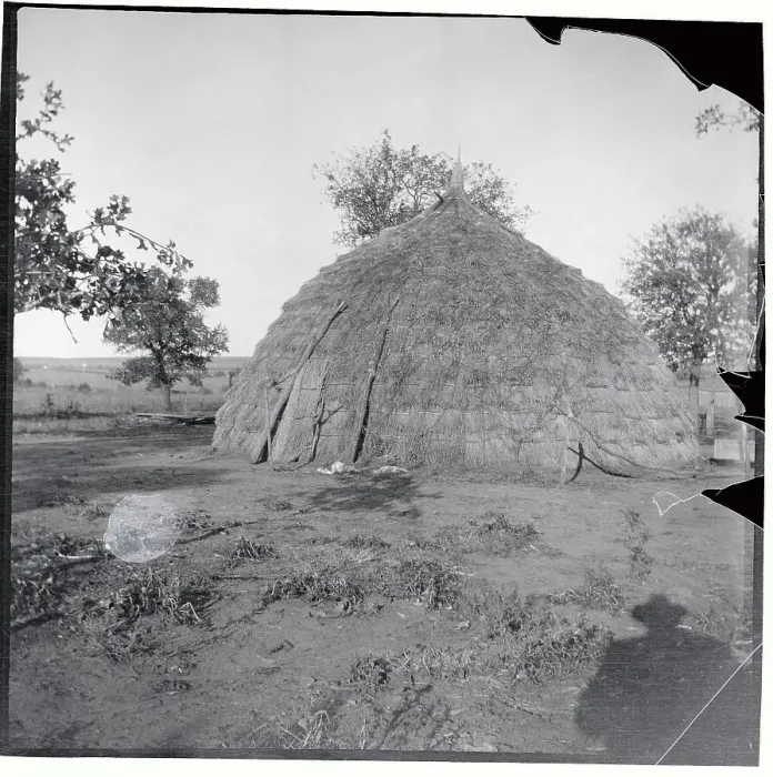 Framed Print : View of An Indian Sod House Framed Print : View of An Indian Sod House
