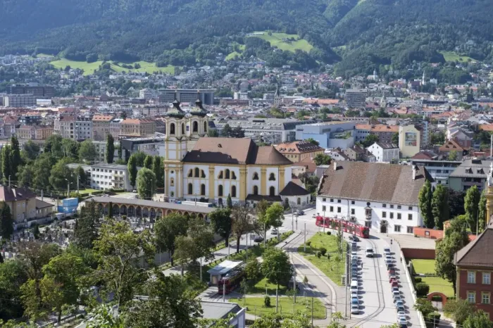 Framed Print : View of Innsbruck, Wiltern district with the Wilten Basilica, Wilten Abbey and cemetery, capital of Tyrol, Northern Chain, Alps, Austria, Europe, PublicGround Framed Print : View of Innsbruck, Wiltern district with the Wilten Basilica, Wilten Abbey and cemetery, capital of Tyrol, Northern Chain, Alps, Austria, Europe, PublicGround
