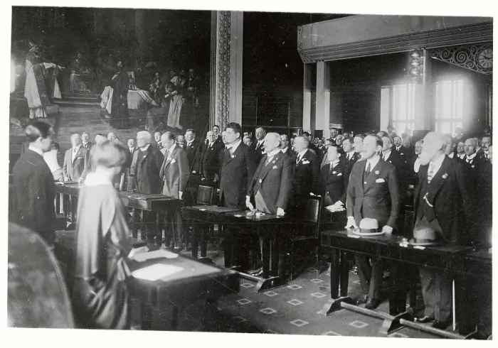 Framed Print : View of International Olympia Congress Opening Framed Print : View of International Olympia Congress Opening