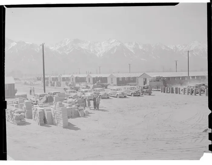 Framed Print : View of Japanese Interns Relocation Camp Framed Print : View of Japanese Interns Relocation Camp