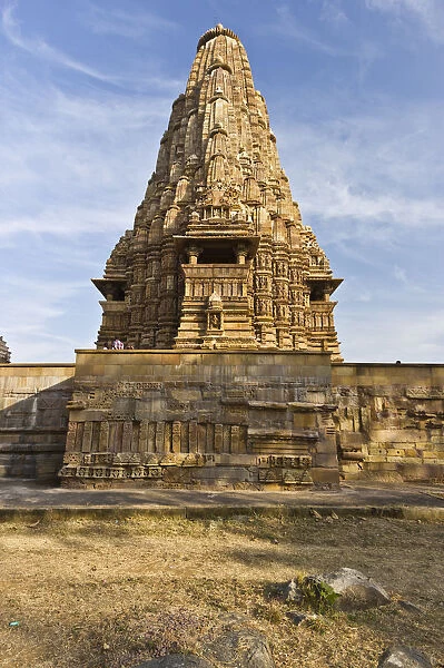 Back view of Kandariya Mahadeva Temple, Khajuraho, Chhatarpur District, Madhya Pradesh, India