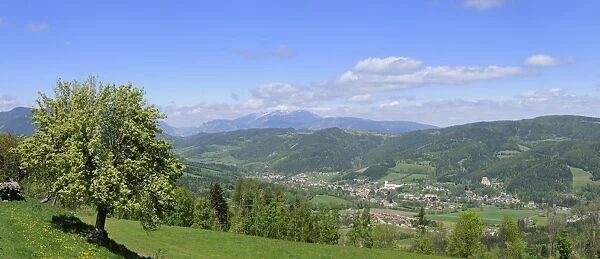 View of Kirchberg, St. Corona, Lower Austria, Austria, Europe