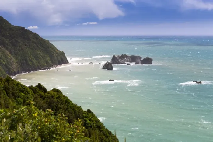 Framed Print : View from Knights Point of the Tasman Sea, Hst, West Coast Region, New Zealand Framed Print : View from Knights Point of the Tasman Sea, Hst, West Coast Region, New Zealand