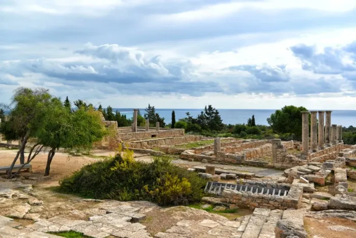Framed Print : View over Kourion archaeological site Framed Print : View over Kourion archaeological site