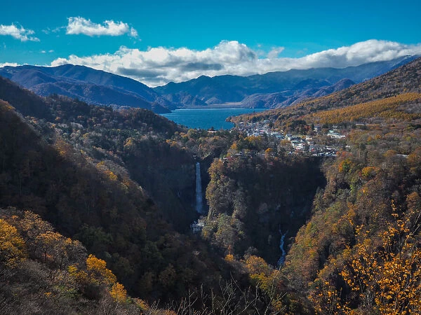 view of kurobe dam in nagano, japan
