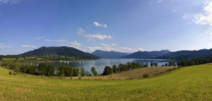 Framed Print : View of lake Tegernsee, Gmund, Upper Bavaria, Bavaria, Germany, Europe, PublicGround