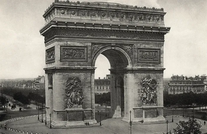 Framed Print : View of L'Arc De Triomphe in Paris Framed Print : View of L'Arc De Triomphe in Paris