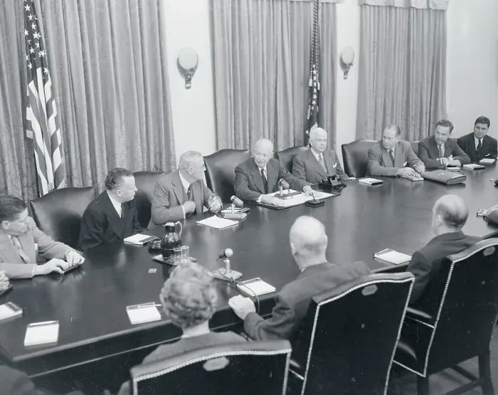 Framed Print : View of Leaders Together at Cabinet Meeting Framed Print : View of Leaders Together at Cabinet Meeting