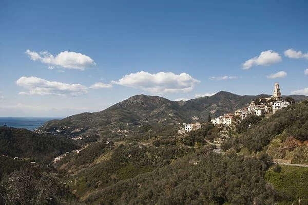 View of Legnaro, Levanto, Italian Riviera, Cinque Terre, Unesco World Heritage Site, Liguria, Italy