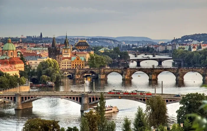 Framed Print : View from Letna to Prague city Framed Print : View from Letna to Prague city