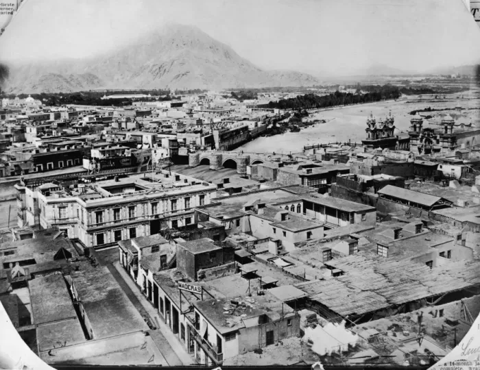 Framed Print : Lima. A view over Lima, the capital of Peru, 1860. (Photo by Hulton Archive / Getty Images)
