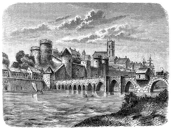 View of Limerick in Ireland