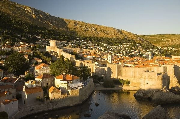 View from Lovrijenac Fortress of the walled City of Dubrovnik, Southeastern Tip of Croatia, Eastern Europe
