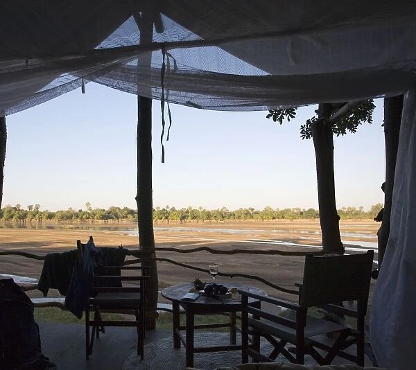 View of the Luangwa Riverbed from Lodge Accommodation