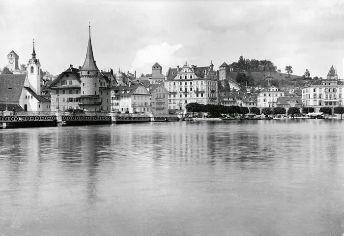 Framed Print : View of Lucerne, Switzerland Framed Print : View of Lucerne, Switzerland