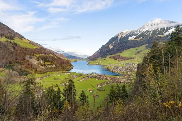 Framed Print : View over the Lungerersee Framed Print : View over the Lungerersee