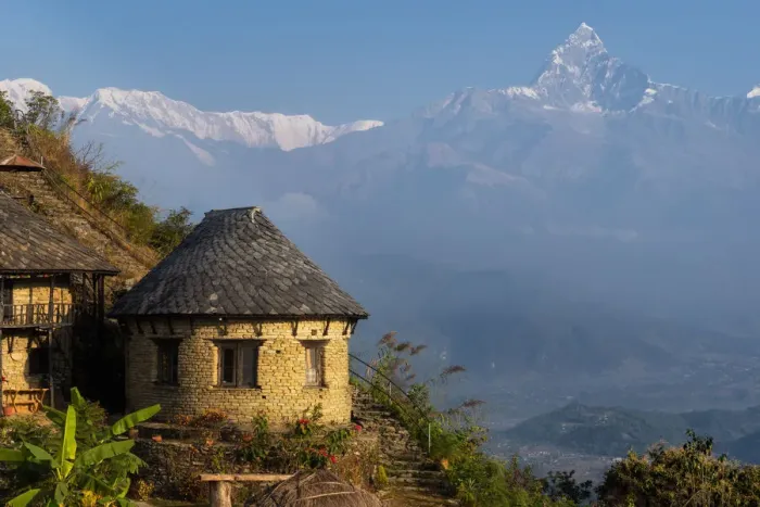 Framed Print : The view of Machhapuchhre (Fish tail) from Sarangkot
