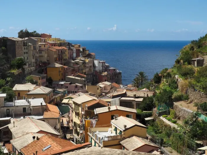 Framed Print : View of Manarola, Cinque Terre National Park, Liguria Region, Northern Italy