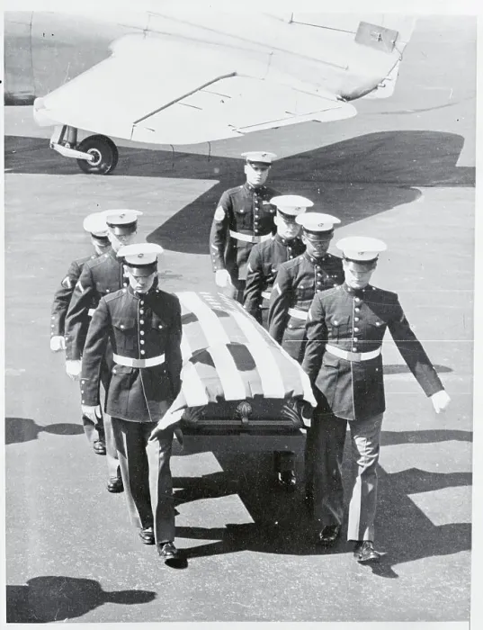 Framed Print : View of Marine Honor Guard Pallbearers Framed Print : View of Marine Honor Guard Pallbearers