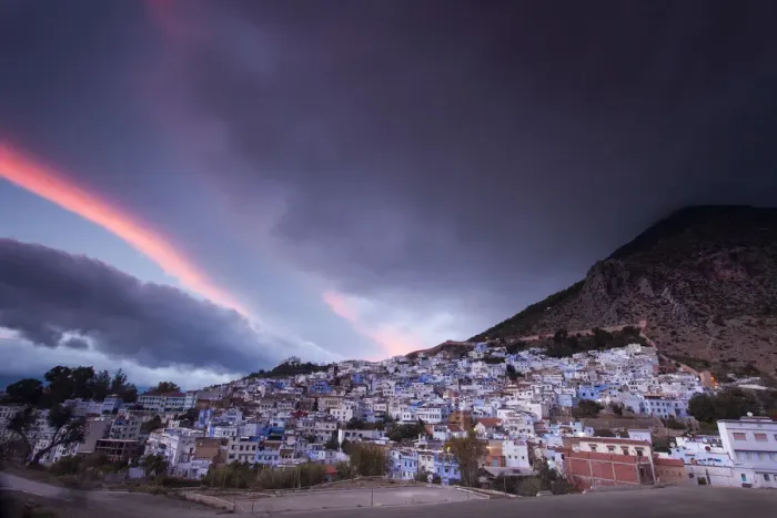Framed Print : View of medina blue town Chefchaouen, Morocco Framed Print : View of medina blue town Chefchaouen, Morocco
