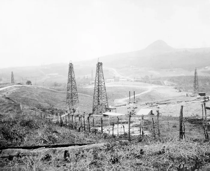 Framed Print : View Of Mexican Oil Field Framed Print : View Of Mexican Oil Field