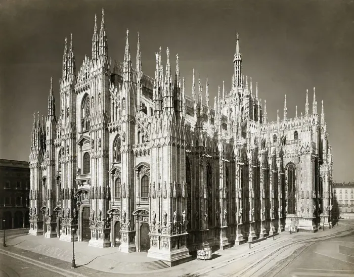 Framed Print : View Of Milan Cathedral From South-West Framed Print : View Of Milan Cathedral From South-West