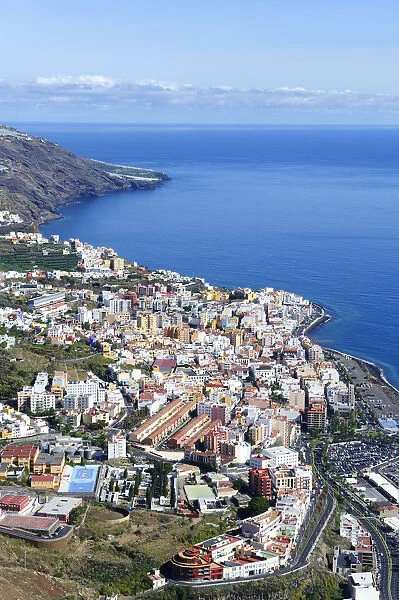 View from Mirador de la Concepcion across Santa Cruz de la Palma, capital of La Palma, Canary Islands, Spain, Europe, PublicGround