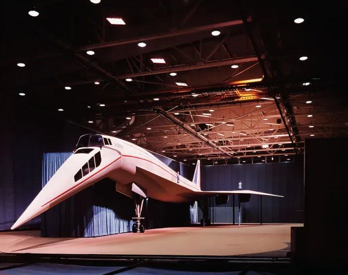 Framed Print : View of Mockup of Lockheed 2000 Supersonic Transport Framed Print : View of Mockup of Lockheed 2000 Supersonic Transport