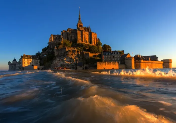 Framed Print : View of Mont Saint-Michel, Normandy, France Framed Print : View of Mont Saint-Michel, Normandy, France
