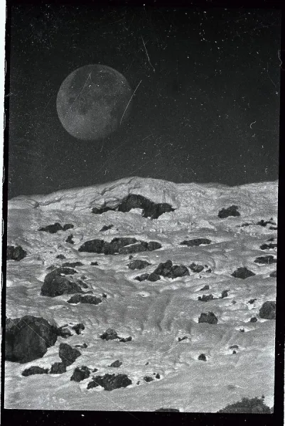 View of the Moon from Afar Print. Art Prints, Posters & Puzzles