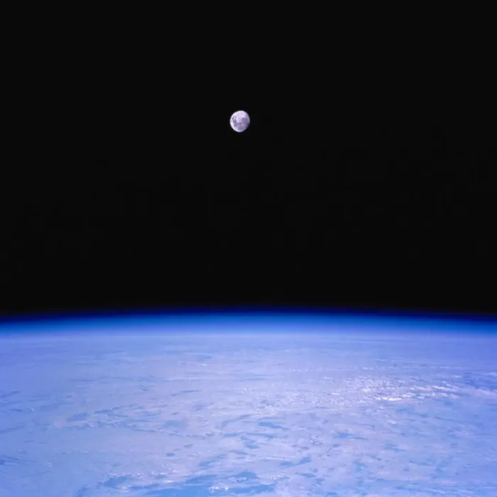 Framed Print : View of Moon from Space Framed Print : View of Moon from Space