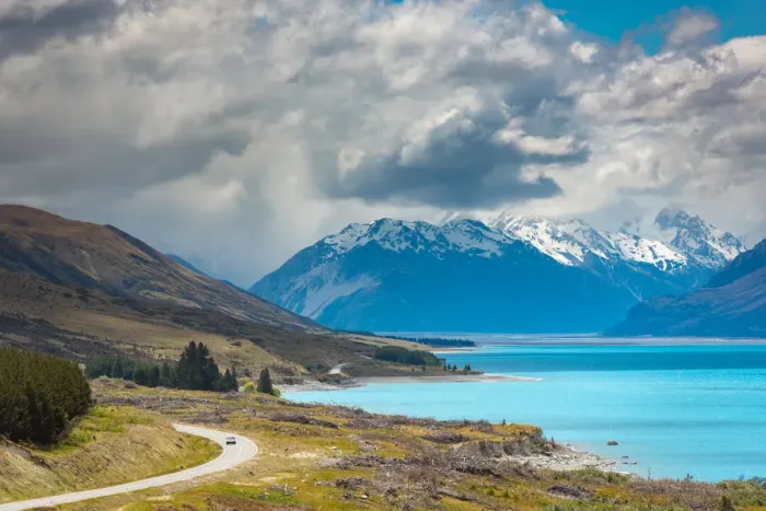 Framed Print : view of Mount Cook from lake Pukaki Framed Print : view of Mount Cook from lake Pukaki