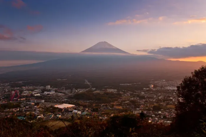 Framed Print : View of Mt. Fujiyama in evening Framed Print : View of Mt. Fujiyama in evening