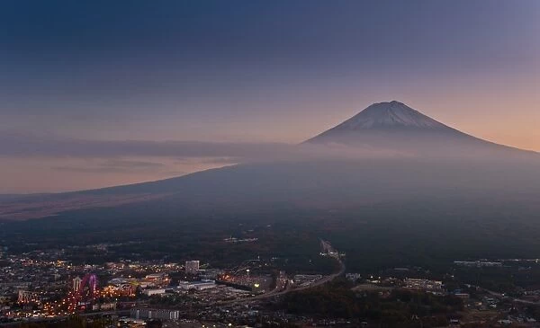 View of Mt. Fujiyama at night