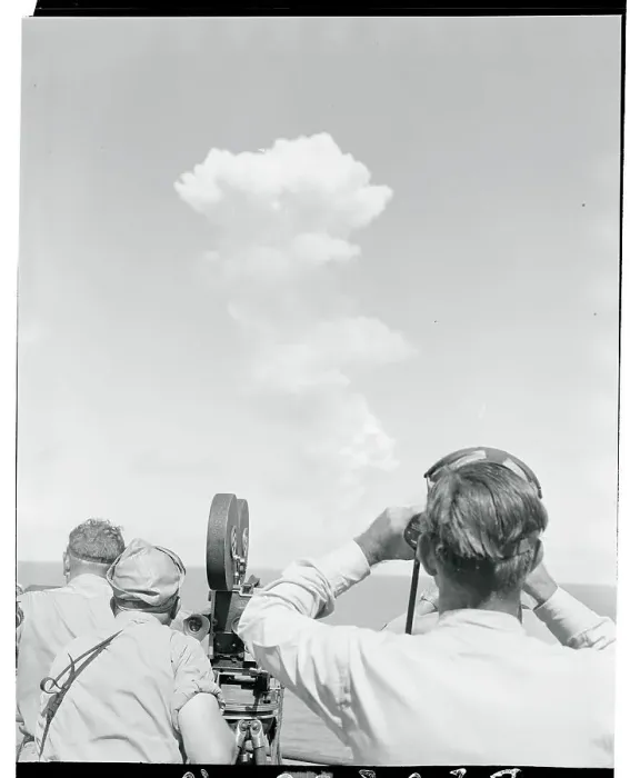 Framed Print : View of Mushroom Shaped Cloud Framed Print : View of Mushroom Shaped Cloud