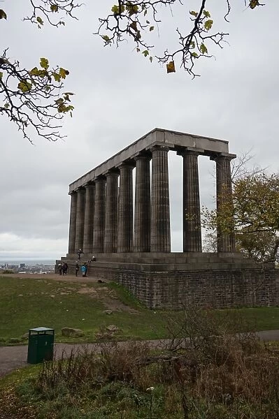 Side view on National Monument, Edinburgh, Scotland, United Kingdom