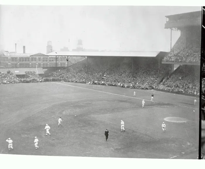 Framed Print : View of Navin Field from Bleachers