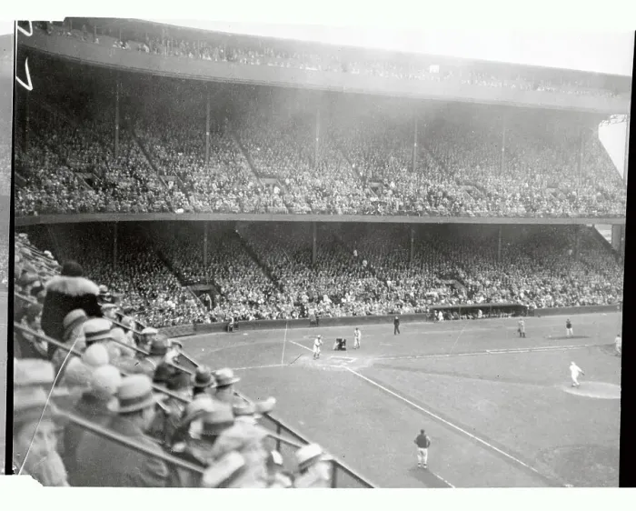 Framed Print : View of Navin Field from Bleachers Framed Print : View of Navin Field from Bleachers