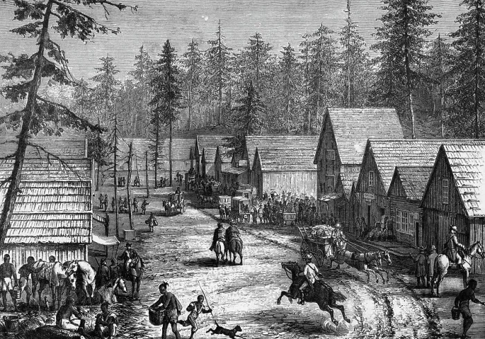 Framed Print : View Of A New Settlement In North West Framed Print : View Of A New Settlement In North West