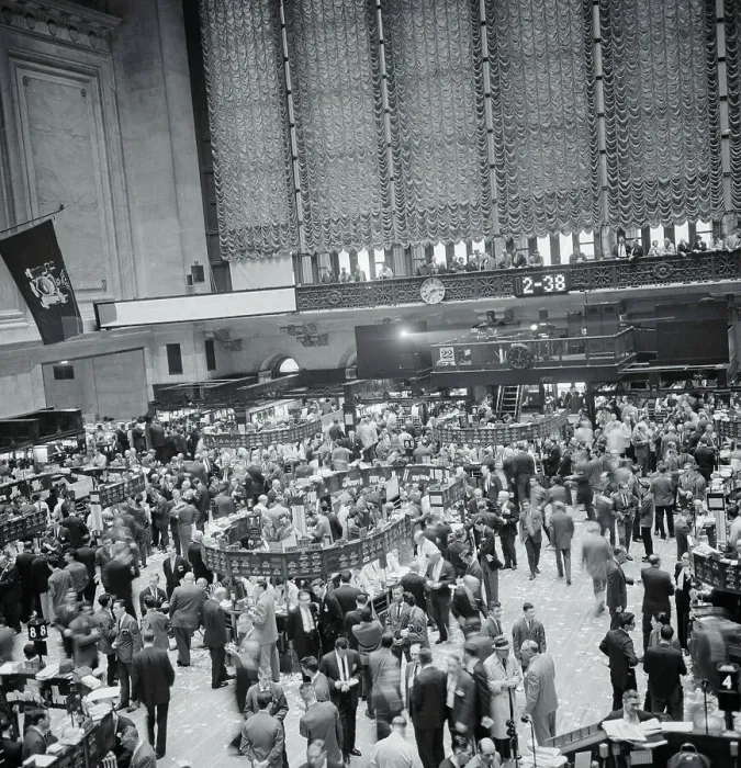 Framed Print : View of the New York Stock Exchange
