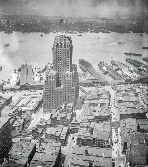 Framed Print : View of New York Telephone Building from Woolworth Building Framed Print : View of New York Telephone Building from Woolworth Building