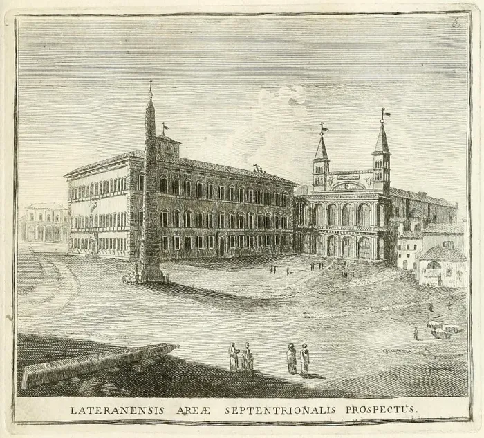 Framed Print : View of the northern square of S. Giovanni in Laterano, historical Rome, Italy, digital reproduction of an original 17th century painting, original date unknown Framed Print : View of the northern square of S. Giovanni in Laterano, historical Rome, Italy, digital reproduction of an original 17th century painting, original date unknown