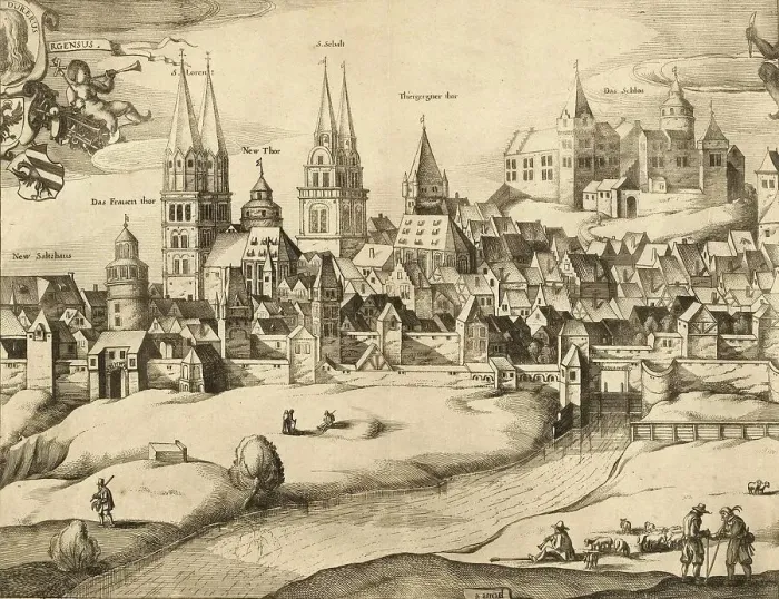 Framed Print : View of Nuremberg, Bavaria, Germany, in 1666, Historical, digitally restored reproduction from a 19th century original Framed Print : View of Nuremberg, Bavaria, Germany, in 1666, Historical, digitally restored reproduction from a 19th century original