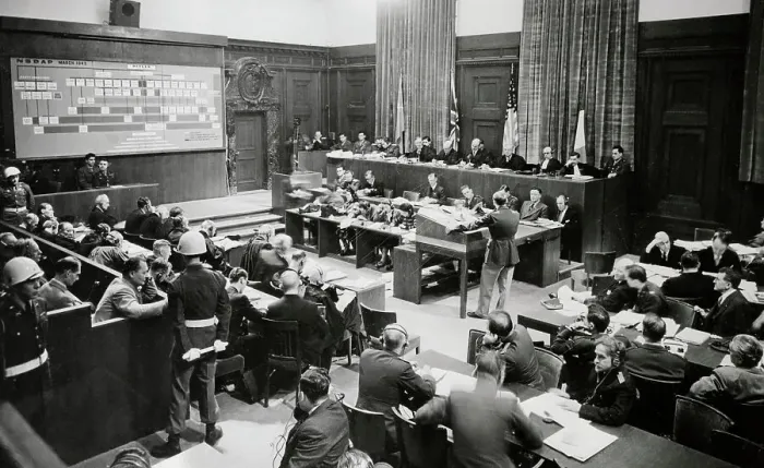 Framed Print : View of Nuremberg Trial Framed Print : View of Nuremberg Trial