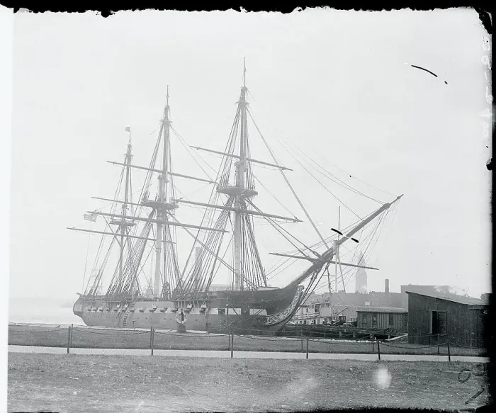 Framed Print : View of Old Ironsides