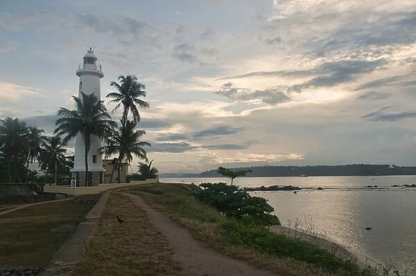 View of the old lighthouse in Galle