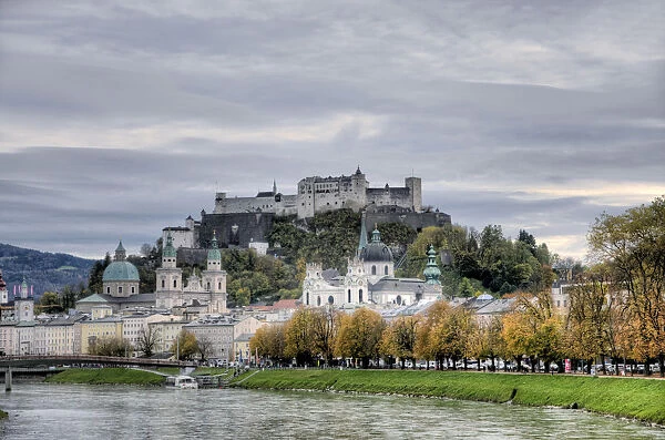 View of the old town of Salzburg - Austria