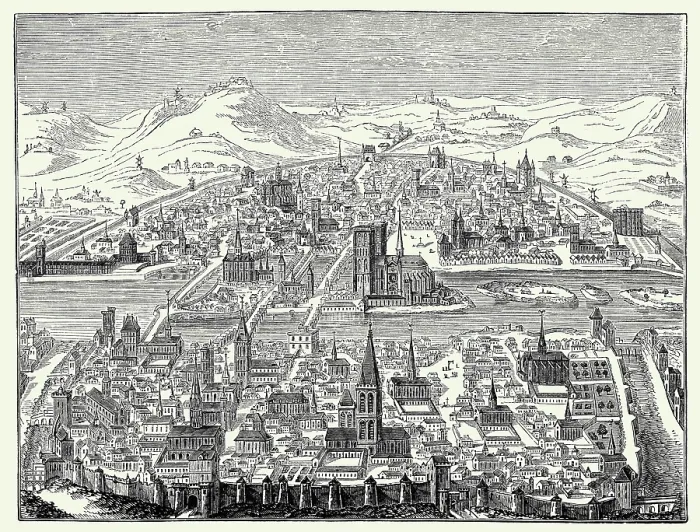 Framed Print : View of Paris 1607 Framed Print : View of Paris 1607