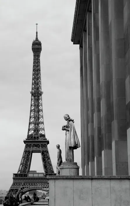 Framed Print : View of Paris France with Eiffel Tower